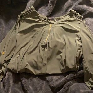 Green blouse